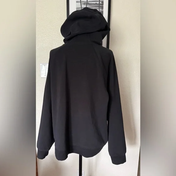 Women’s Old Navy Active Dynamic Fleece Full-Zip Black Hoodie Sweatshirt - Picture 3 of 9